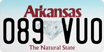 AR license plate 089VUO