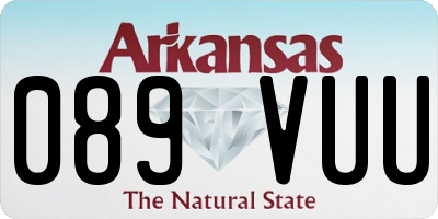 AR license plate 089VUU