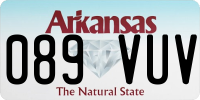 AR license plate 089VUV