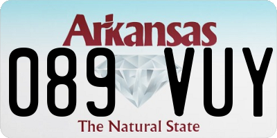AR license plate 089VUY