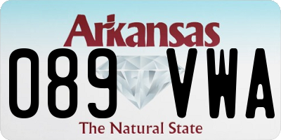AR license plate 089VWA