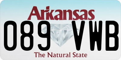 AR license plate 089VWB