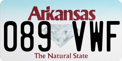 AR license plate 089VWF