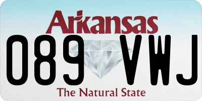 AR license plate 089VWJ