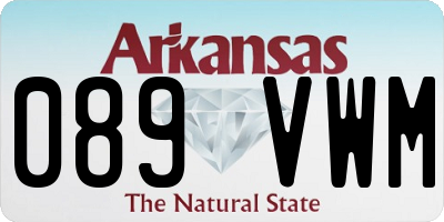 AR license plate 089VWM