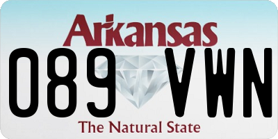 AR license plate 089VWN