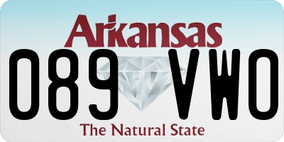AR license plate 089VWO