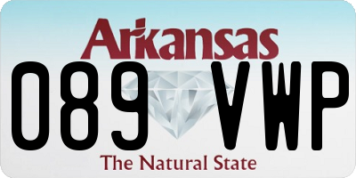 AR license plate 089VWP