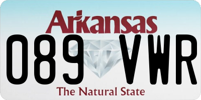 AR license plate 089VWR