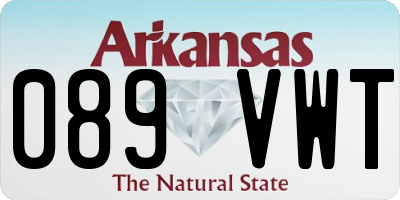 AR license plate 089VWT