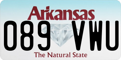 AR license plate 089VWU