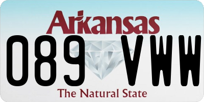 AR license plate 089VWW