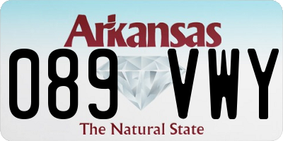 AR license plate 089VWY
