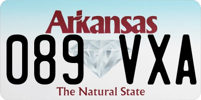 AR license plate 089VXA
