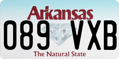 AR license plate 089VXB