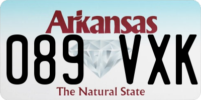 AR license plate 089VXK