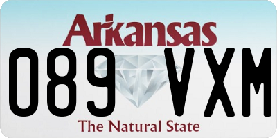 AR license plate 089VXM