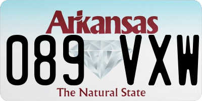 AR license plate 089VXW