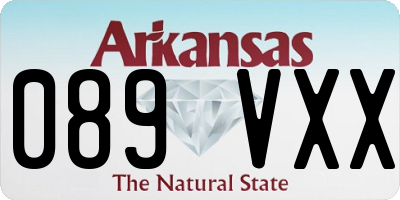AR license plate 089VXX