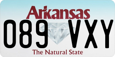 AR license plate 089VXY