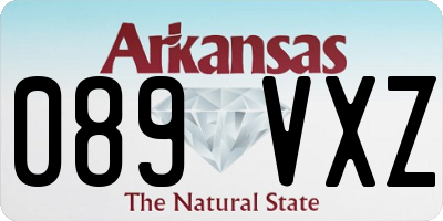 AR license plate 089VXZ
