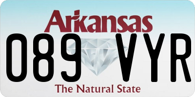 AR license plate 089VYR