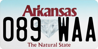 AR license plate 089WAA