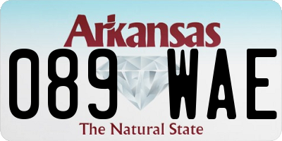 AR license plate 089WAE