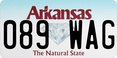 AR license plate 089WAG