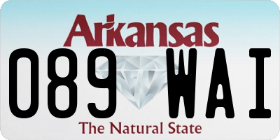 AR license plate 089WAI