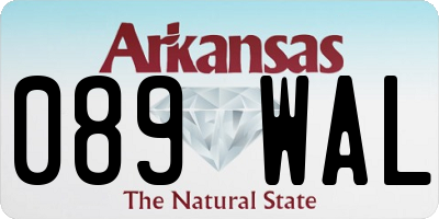 AR license plate 089WAL