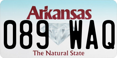 AR license plate 089WAQ