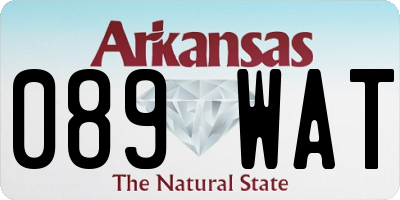 AR license plate 089WAT