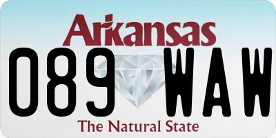 AR license plate 089WAW