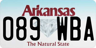 AR license plate 089WBA