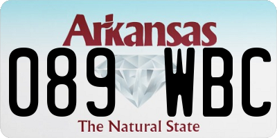 AR license plate 089WBC