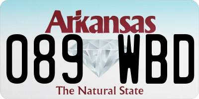 AR license plate 089WBD