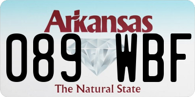 AR license plate 089WBF