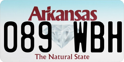 AR license plate 089WBH