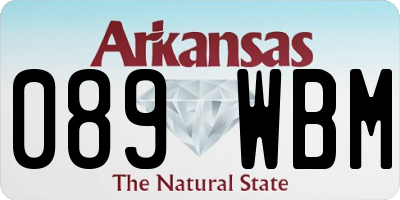 AR license plate 089WBM