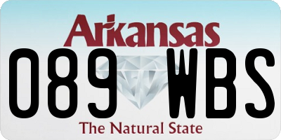 AR license plate 089WBS