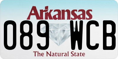 AR license plate 089WCB