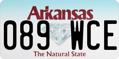 AR license plate 089WCE