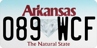 AR license plate 089WCF