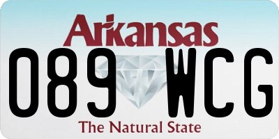AR license plate 089WCG
