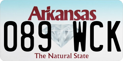 AR license plate 089WCK