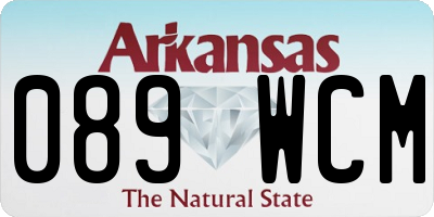 AR license plate 089WCM