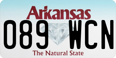 AR license plate 089WCN