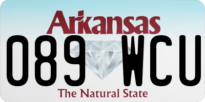 AR license plate 089WCU