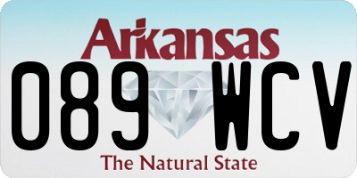 AR license plate 089WCV